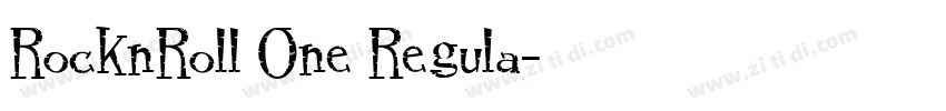 RocknRoll One Regula字体转换